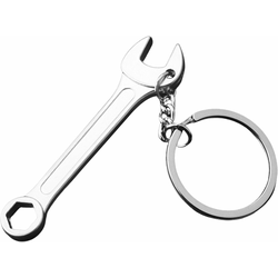CAR 888 ACCESSORIES Privezak Za Ključeve ,Ključ Okasto-Viljuškasti, Srebrni
