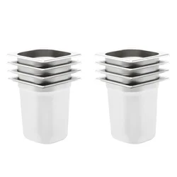 Posude Gastronorm 8 kom GN 1/6 200 mm od nehrđajućeg čelika
