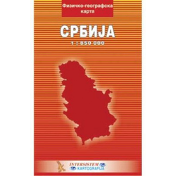 Školska karta Srbije fiz-geo ( 01/03003 )