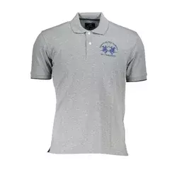 LA MARTINA Muška polo majica CCMP01-PK001_GRIGIO_01002, Siva