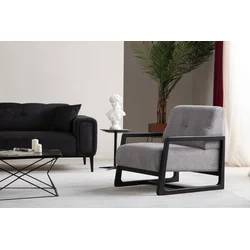 Atelier del Sofa Fotelja Athena Bergere 80x77x67cm Svetlosiva