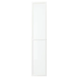 OXBERG Staklena vrata, bela, 40x192 cm