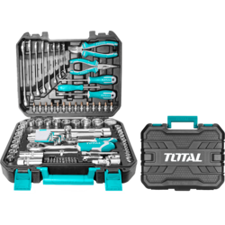 Total alati 100-delni set nasadnih ključeva 1/2+1/4