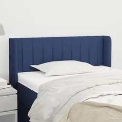 Vidaxl Vzglavje z ušesi modro 83x16x78/88 cm blago
