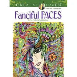 Creative Haven Fanciful Faces Coloring Book