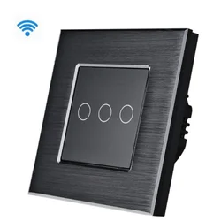 3g wi-fi pametni prekidačI al nn crni (WiFi touch switch) ( ss038 )