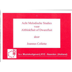 COLLETTE:8 MELODISCHE STUDIES ALTBLOKFLUTE