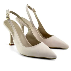 Mona shoes Ženske sandale na štiklu, Bež