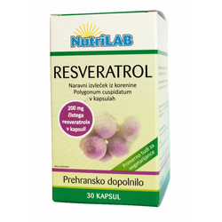 Nutrilab Resveratrol, 30 kapsul