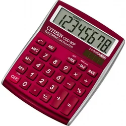 Stoni kalkulator Citizen CDC-80, 8 cifara crveni