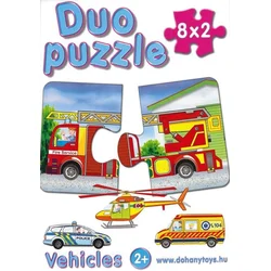 DOHÁNY Duo puzzle Vozila 8x2 kosa