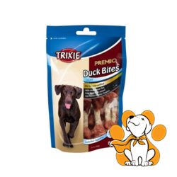 Trixie Dog Premio Duck Bites 80g, Sirova Koža Umotana u Pačje Meso