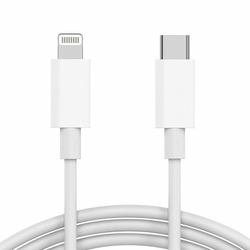 USB data kabl PD za iPhone Type C na Lightning 3A HQ/ bela 1m