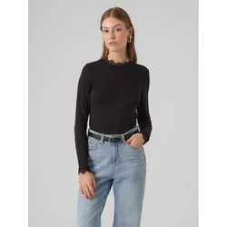 VERO MODA Majica ROSA, črna
