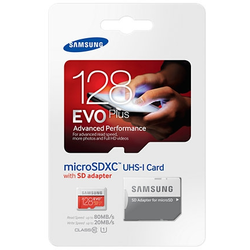 SAMSUNG SPOMINSKA KARTICA EVO PLUS 128GB micro SDXC class 10 100 MBs