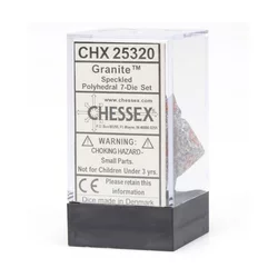 Kockice Chessex - Polyhedral - Speckled - Granite (7)