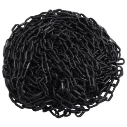 Lanac za upozorenje crni 30 m O 8 mm plastični