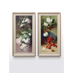 Home Gallery Set od 2 slike Ruža i kupina u okviru 19x38cm