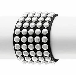 Zapestnica BLACK SNAKE ROUND RIVETS 5 ROWS - LSF1 92