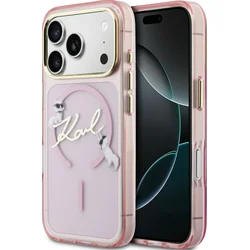 Maska za telefon iPhone 17 Pro IML Choupettes Karl Script Logo MagSafe