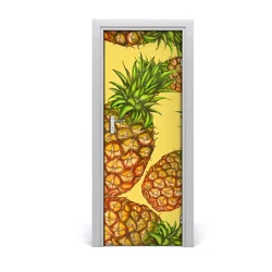tulup.si Samolepilni tapete na vratih Ananas 85x205 cm