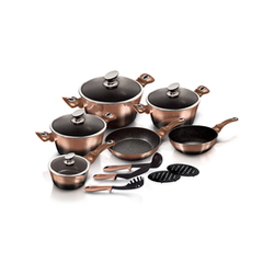 Berlinger Haus BH / 1900 Metallic Line Rose Gold Noir Edition set posode, 15 kosov