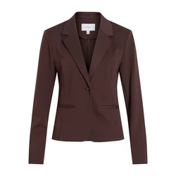 VILA Blazer VIKAMMI temno rjava