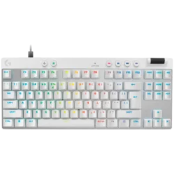 LOGITECH G PRO X TKL RAPID Gaming Keyboard - WHITE - US INTL - USB - EMEA28i-935 - LINEAR