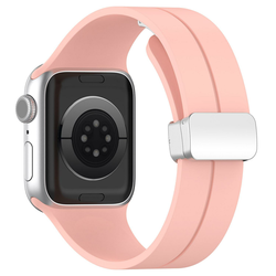 Techsuit - Zamjenski remen - Apple Watch 1 / 2 / 3 / 4 / 5 / 6 / 7 / 8 / 9 / SE / SE 2 / Ultra / Ultra 2 (42 / 44 / 45 / 49mm) - Ružičasta KP29287