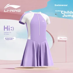 Li-Ning Jednodelni kupaći kostim za devojčice, Lavanda