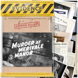 CRYPTIC KILLERS družabna igra Murder at Merivale Manor, T4