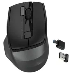 A4Tech Bežični miš A4-FG45CS AIR, Optički, Fstyler, 1000-2000Dpi, USB+Type-C, Crni