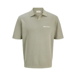 Jack & Jones Junior Majica temno bež/bela