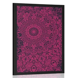 Plakat stilska Mandala - 20x30 white