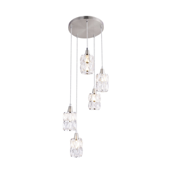 Globo 15760-5 - Luster na sajli WOLLI 5xE14/40W/230V