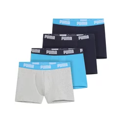 Mens Puma Boxers (4-Pack), Blue, Size 2, Clothing