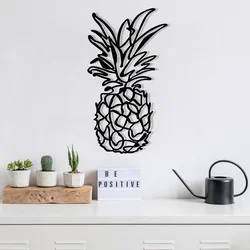 Wallity Zidna dekoracija Ananas-M120, 33x60 cm, 1.2 mm, Crna
