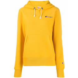 Champion - embroidered hoodie - women - Yellow