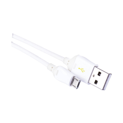 USB kabl USB 2.0 A konektor / USB micro-B konektor, bela