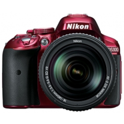 NIKON D-SLR fotoaparat D5300 + 18-55 AF-S DX VR II red