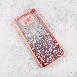 Maska Frame Glitter za Xiaomi Poco X3 NFC roze