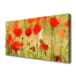 tulup.si Slika na platnu Rastlinskih mak naravi 125x50 cm
