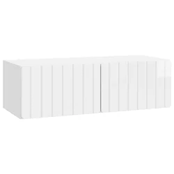TV ormar za zid 98 x 41 x 30 cm Bijela visokog sjaja