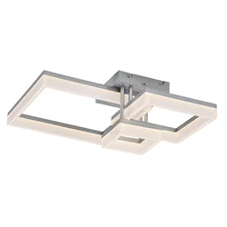 Rabalux LED Luster Amilia, 22W, DIP Switch, 47x47cm, Sivi