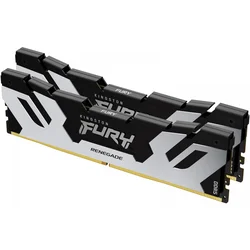 DDR5 32GB (2x16GB) 6400MT/s [FURY RENEGADE], Non-ECC UDIMM, CL32 1.4V, 288-pin 1Rx8, Silver/Black, Memory Kit, w/Heatsink, XMP