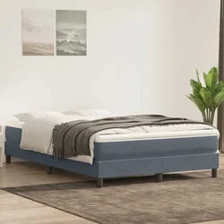 Box Spring krevet bez madracem tamno sivi 160x220 cm baršun