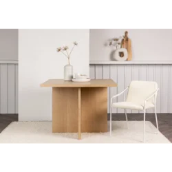 Venture Design Jedilna miza Leo 100x100x75 cm naravna