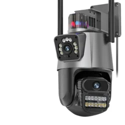 Dual 4k kamera za video nadzor, Ai detekcija, sirena i 8x zoom