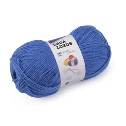 Pletena preja Lada Luxus 100 g - (56801) modra