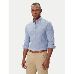 Tommy Jeans Srajca Oxford DM0DM09594 Modra Slim Fit